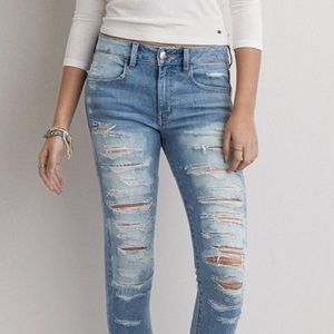 Stressed Ultra-Stretch Skinny Jeans
